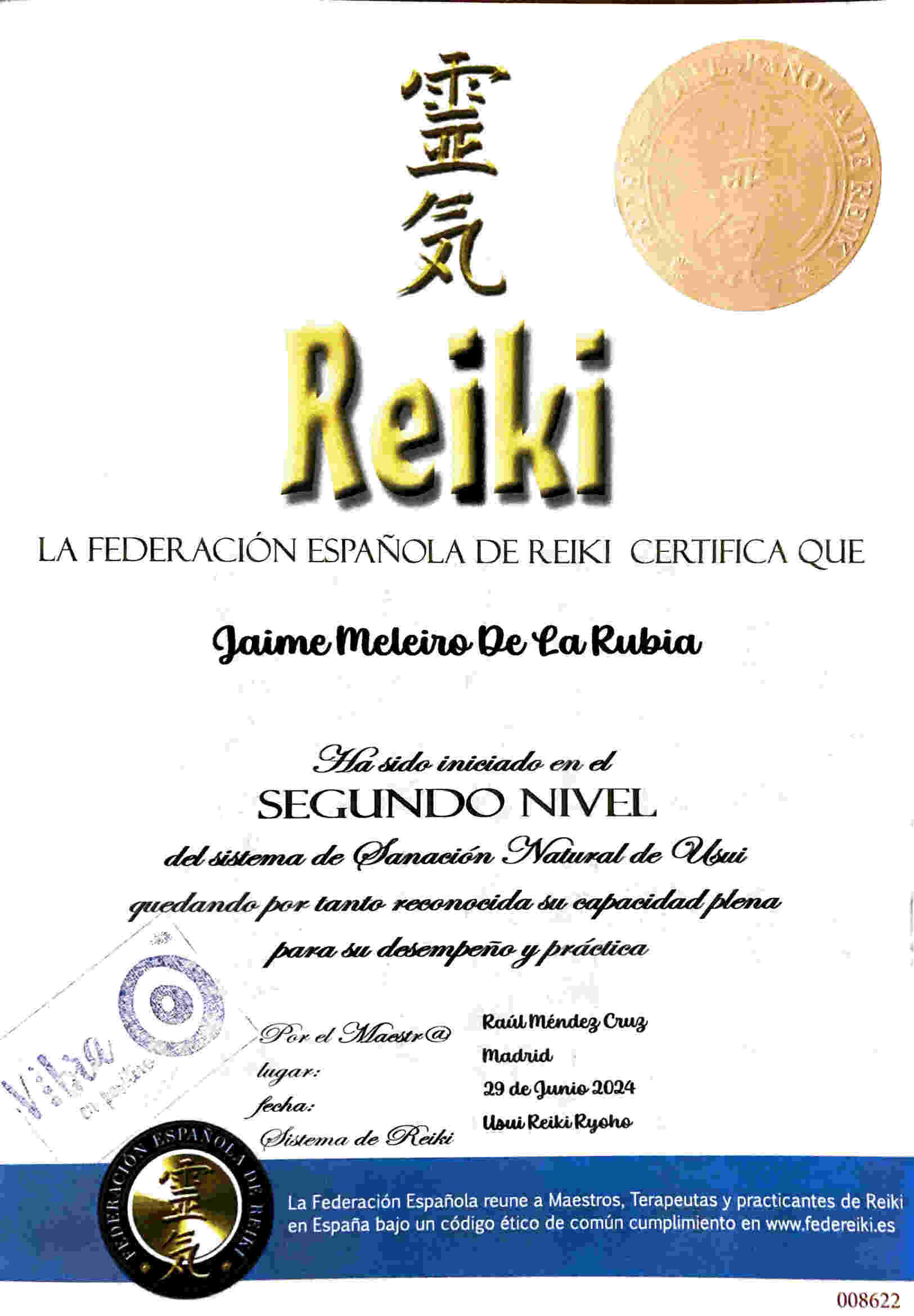 Diploma de Reiki
